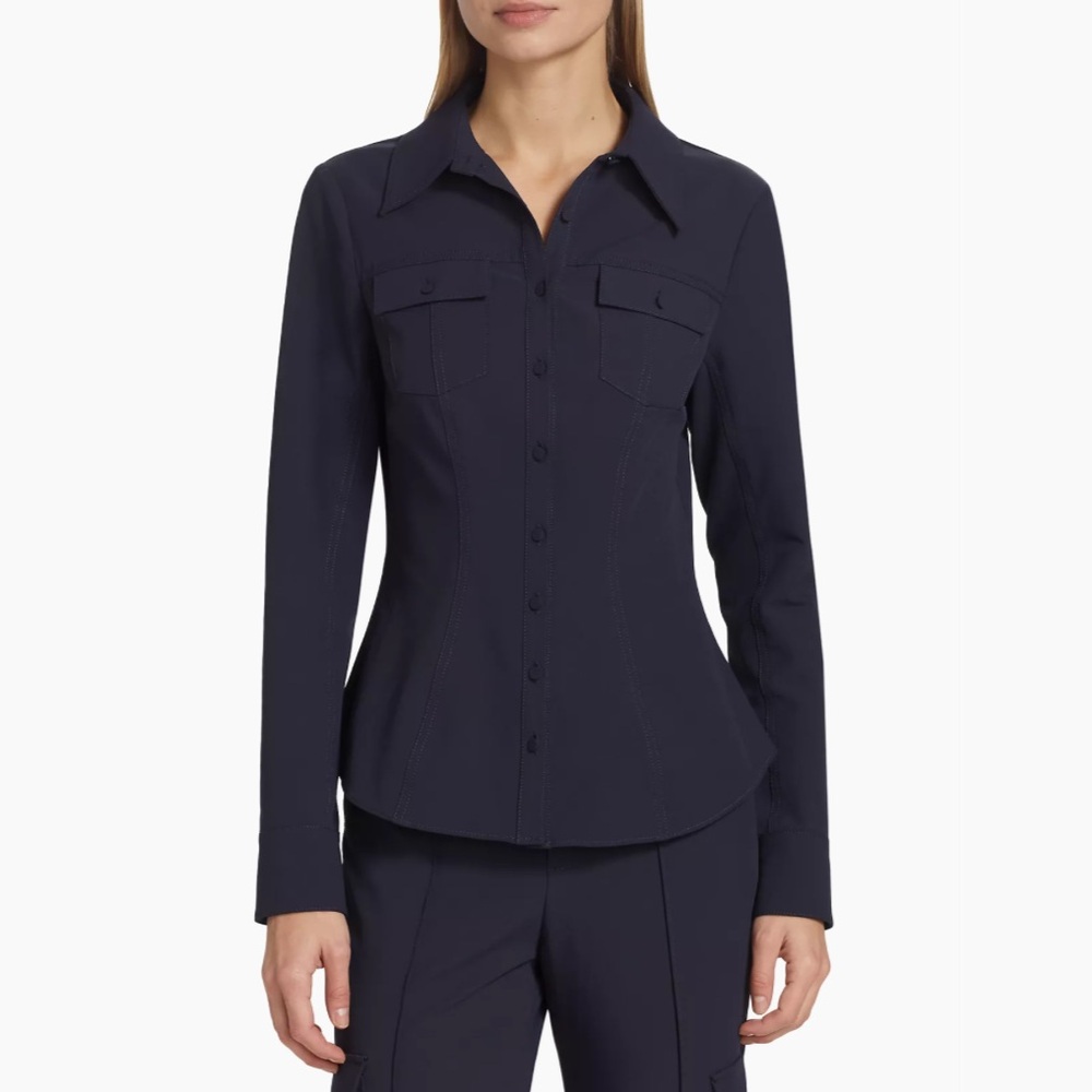Cinq a Sept Dion Cargo Shirt Blouse Top